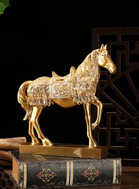 招财金马摆件家居办公装饰