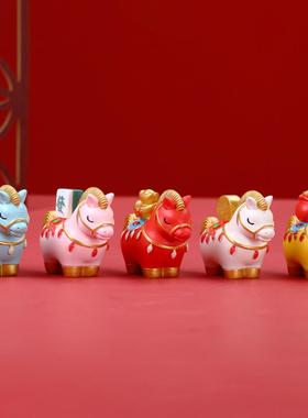 国潮风马到成功摆件礼物