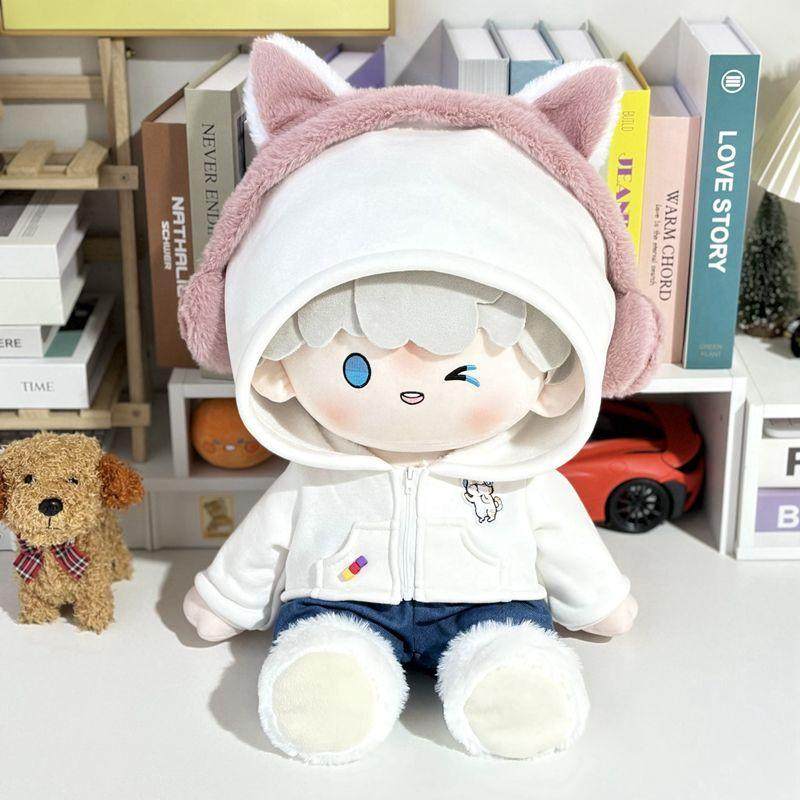 策策虎听音乐小猫40cm棉花娃娃衣一翻赏体四十厘米替换公仔玩偶服,淘宝优惠券,粉丝福利购,淘宝优惠卷