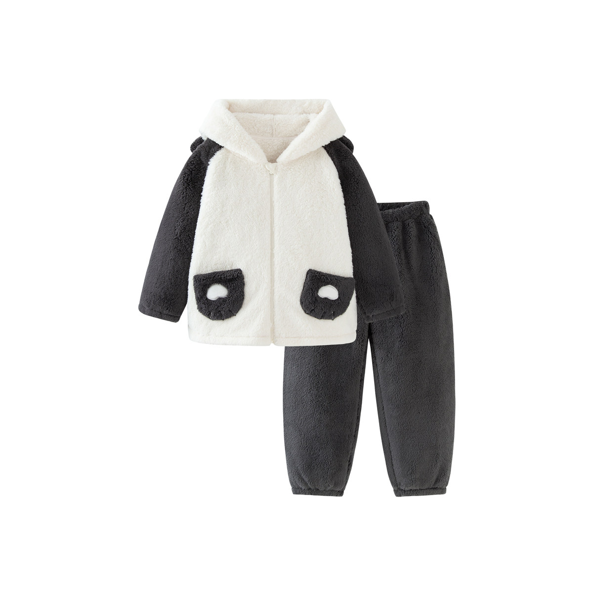 【暖绒绒】迷你巴拉巴拉男女童毛绒家居服套装加厚宝宝保暖睡衣冬,淘宝优惠券,粉丝福利购,淘宝优惠卷