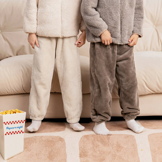 Детские двусторонние фланелевые домашние брюки Mini Bala