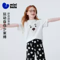 迷你巴拉巴拉女宝宝短袖T恤夏装裤子套装婴儿上衣纯棉吸湿速干 图片 2