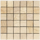 Золотая блестящая бежевая мраморная мозаичная плит