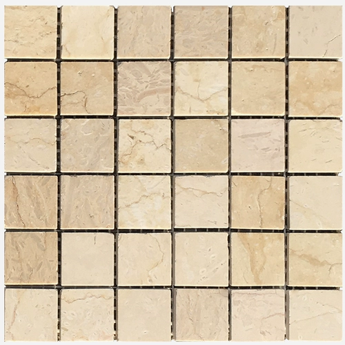 Золотая блестящая бежевая мраморная мозаичная плит