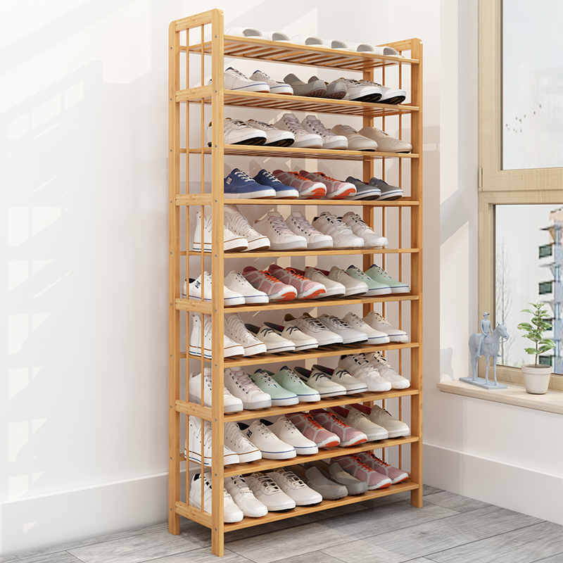 鞋柜简易室内大容量阳台储物收纳鞋架门口省空间防尘实木简约现代