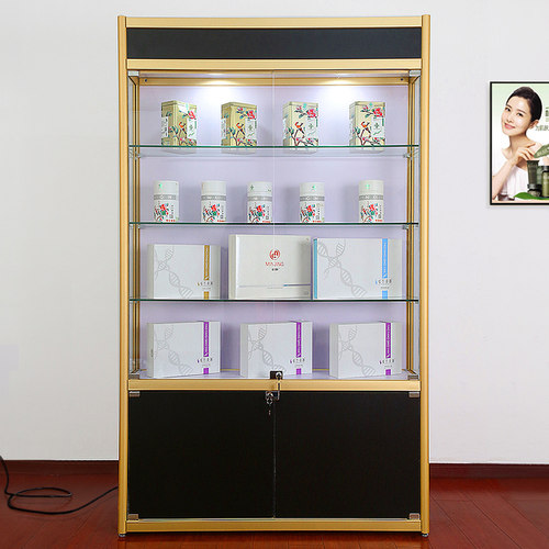 玻璃展示柜珠宝首饰奖品礼品烟酒柜台精品货架陈列柜子产品展示架 - 图3