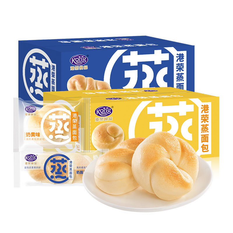 港荣蒸早餐整箱手撕吐司蛋糕面包 港荣食品西式糕点