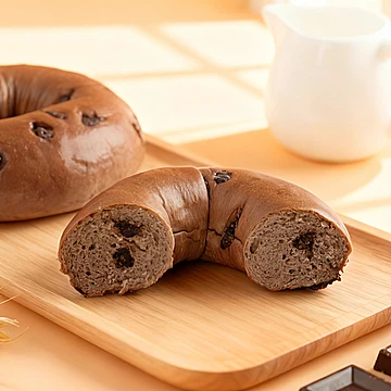 拍2件！港荣纯脂黑巧贝果面包840g[19元优惠券]-寻折猪