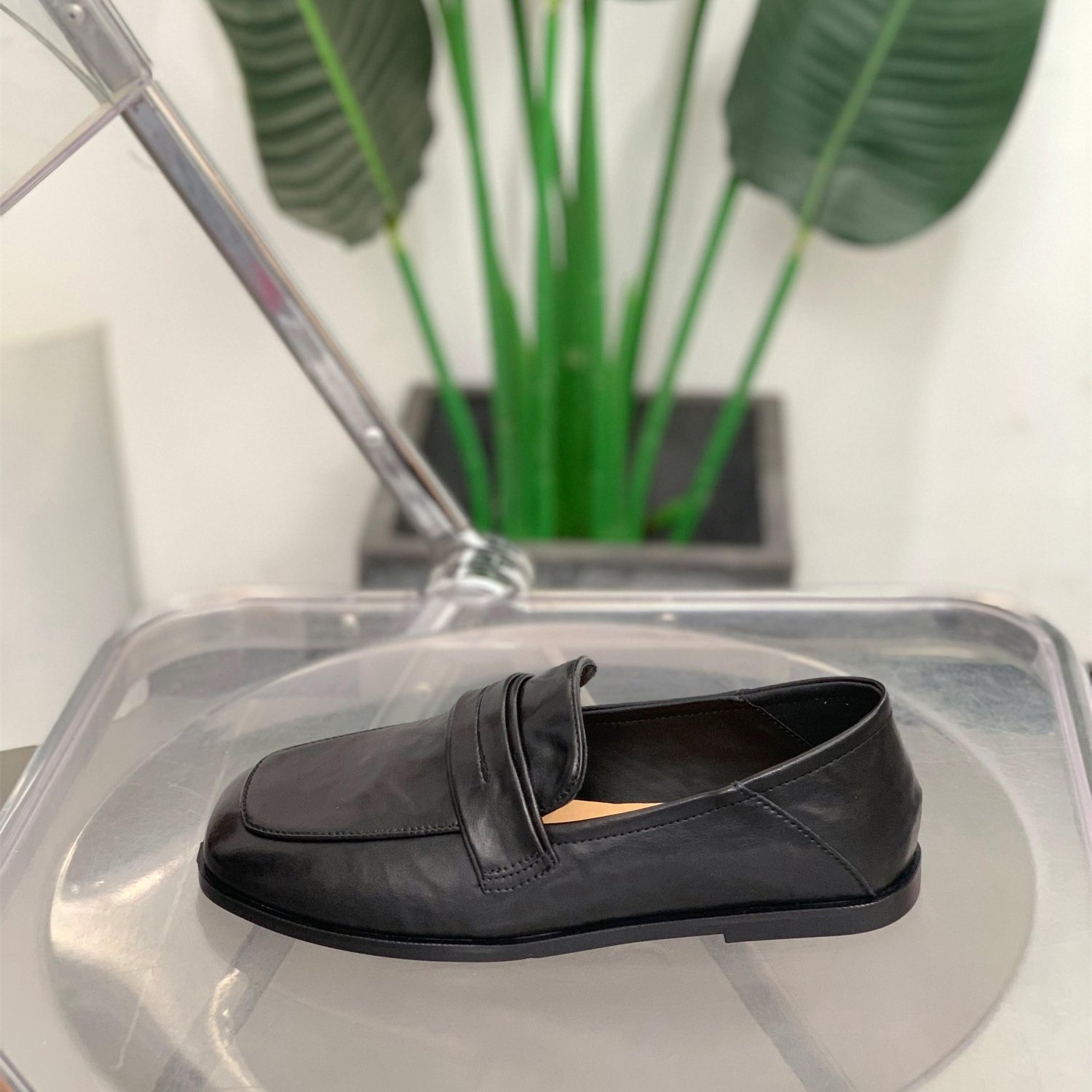 时尚休闲百搭方头乐福鞋女2026春季新款轻便一脚蹬舒适平底单鞋,淘宝优惠券,粉丝福利购,淘宝优惠卷