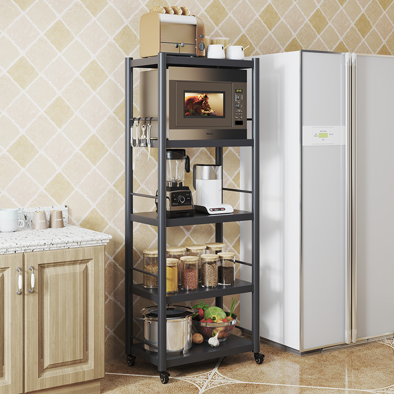 loke旗舰店厨房置物架落地式多层家用消毒柜电器微波炉烤箱锅架子储物收纳柜0