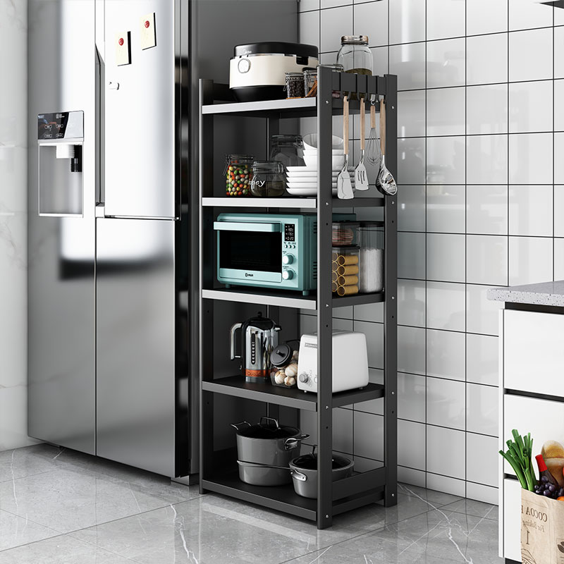 loke旗舰店微波炉置物架落地多层厨房放锅架子储物电器烤箱电饭锅家电收纳柜0