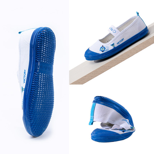 Kindergarten indoor shoes children's canvas shoes spring and autumn soft soles