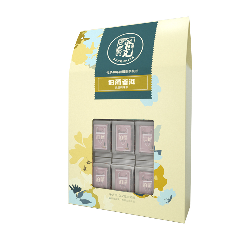 普克英式伯爵佛手柑普洱熟茶50袋养生花草茶袋泡茶便携柑普熟茶包