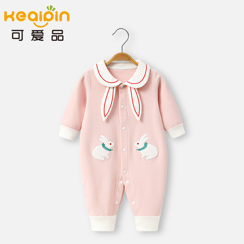 网红春秋冬男女可爱超萌宝宝外出服 可爱品连身衣/爬服/哈衣