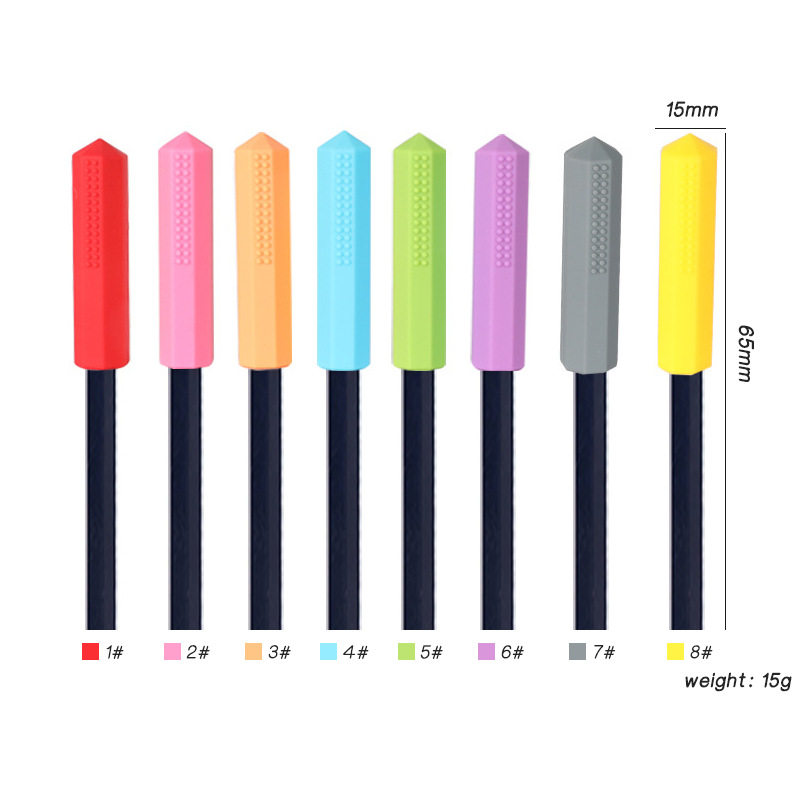 八边形宝石硅胶牙胶婴儿咀嚼铅笔帽磨牙棒儿童笔套头玩具咬胶,淘宝优惠券,粉丝福利购,淘宝优惠卷