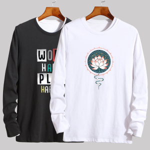 春秋季男士长袖t恤