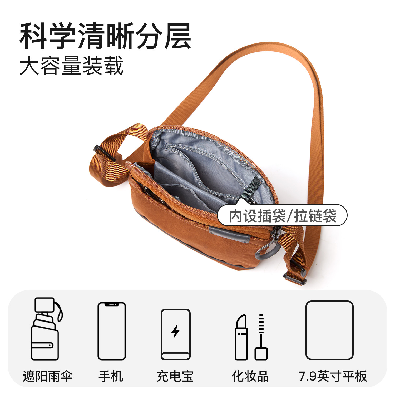 Fouvor火狐2025新款牛津布单肩包女大容量斜挎包休闲通勤小方包,淘宝优惠券,粉丝福利购,淘宝优惠卷