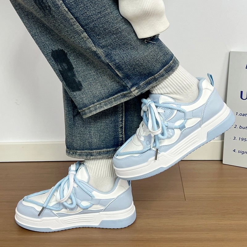 回力高颜值海盐蓝厚底小白鞋女2026春季新款板鞋面包鞋时尚休闲鞋,淘宝优惠券,粉丝福利购,淘宝优惠卷