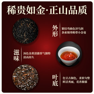骏德茶业 武夷山红茶茶叶桐木关正山小种小种野茶100g节日送礼 蓝