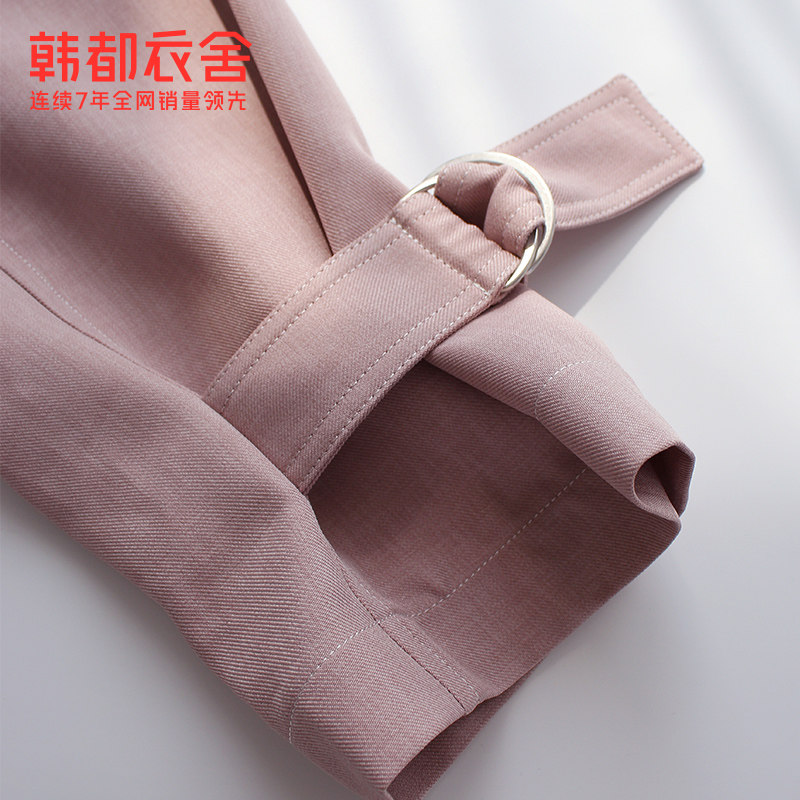 韩都衣舍2020秋装新款韩版淑女风衣 韩都衣舍秀衣莲风衣