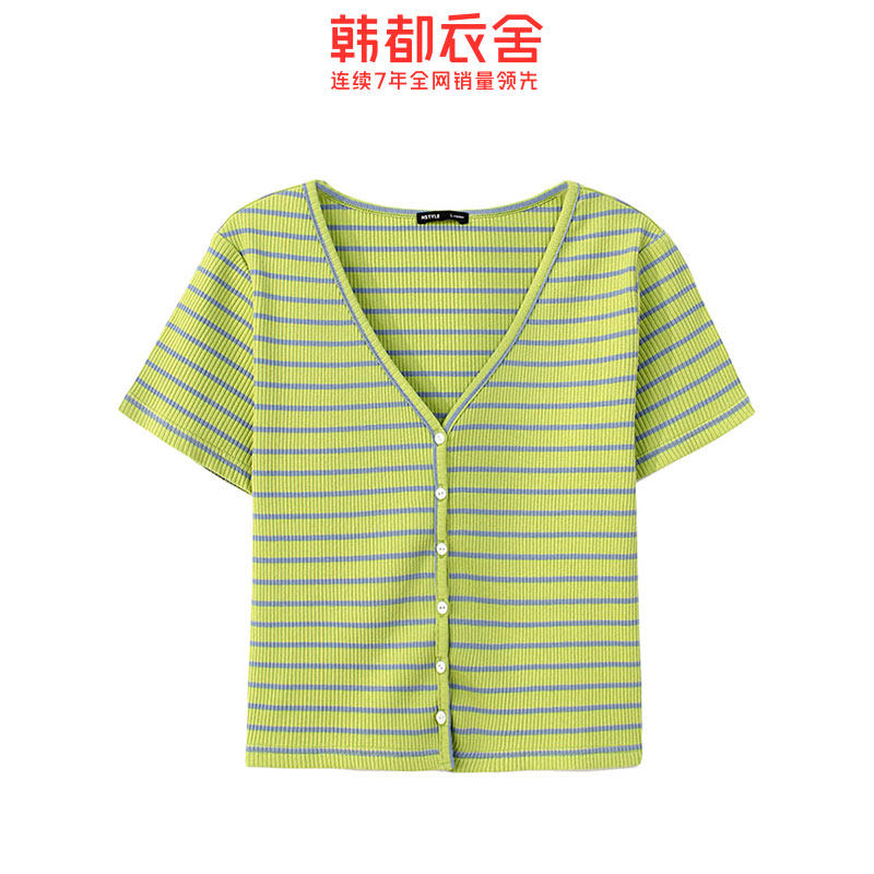  韩都衣舍秀衣莲T恤