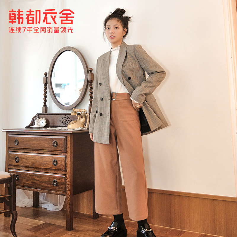 预售韩都衣舍2020秋冬新款ins毛衣 韩都衣舍秀衣莲毛衣