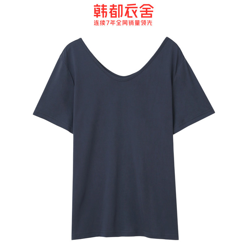  韩都衣舍秀衣莲T恤