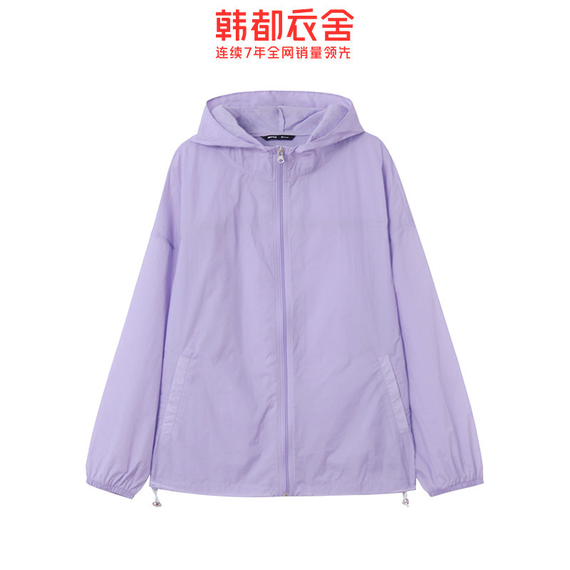 韩都衣舍2020宽松新款防晒衫上衣 韩都衣舍秀衣莲短外套