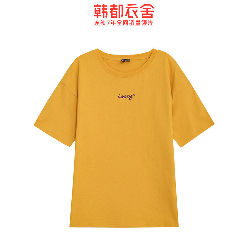  韩都衣舍秀衣莲T恤