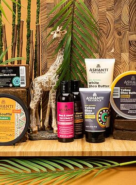 美国直邮Ashanti Naturals白色生山茶油 身体头发皮肤护理未精炼