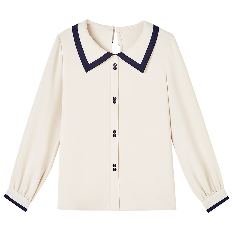 白色雪纺女2020秋装新款气质衬衫 singhwest辛格茜服饰旗舰衬衫