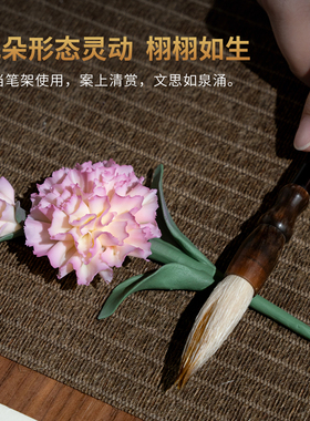 非遗手工康乃馨瓷花送妈妈礼物