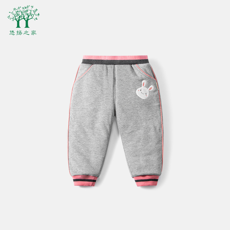 女宝宝夹棉加厚棉裤一条过冬女童冬装裤子小童秋冬保暖裤婴儿裤子,淘宝优惠券,粉丝福利购,淘宝优惠卷