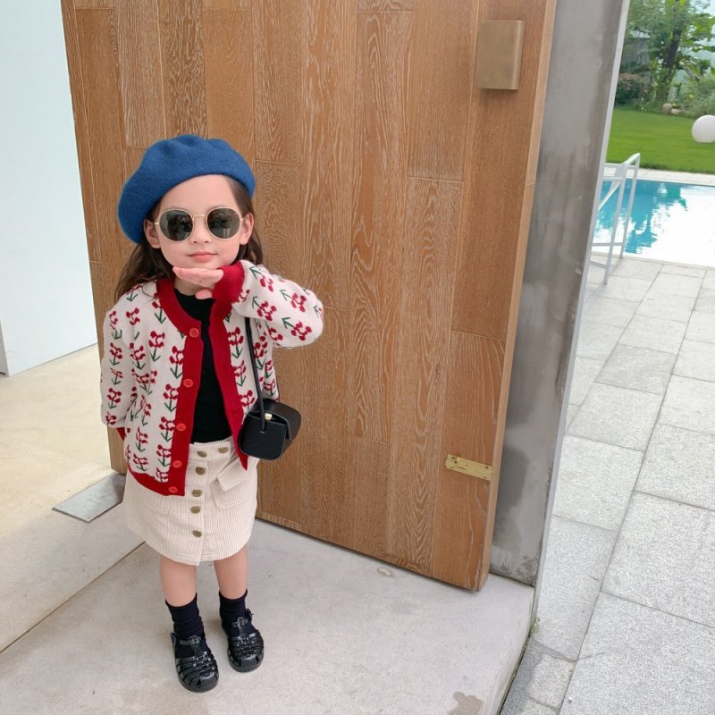 女童针织开衫2020新品中小童毛衣 华伦铭鹗服饰毛针织衫