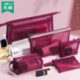 Jerry transparent mesh storage bag portable travel makeup bag air cushion lipstick eyebrow pencil bag brush large capacity makeup brush storage bag cosmetic packaging mini coin bag card bag customization
