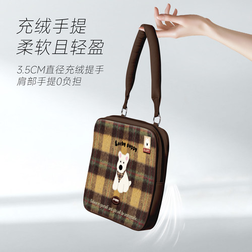 V-SION【轻语双栖】手提笔记本电脑包单肩适用苹果macbook15.6寸小新air13.3华为matebook联想女14pro保护套 - 图1