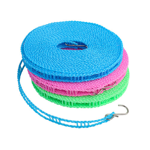 旅行晾衣绳室内免打孔神器晒衣绳凉衣绳子挂衣服被子户外防滑防风 - 图3