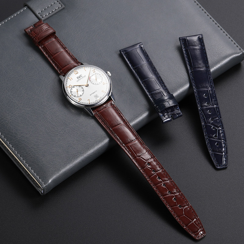 万国男鳄鱼皮手表带适配原装7表带 istrap配件