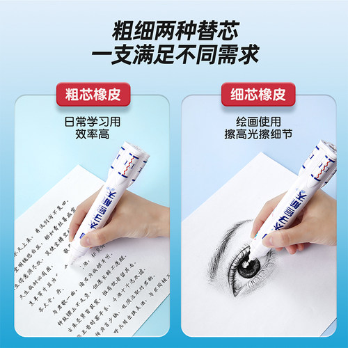 猫太子火箭电动橡皮擦小学生专用自动橡皮创意卡通可爱儿童干净无屑不留痕学生象像皮安全一年级学习文具用品 - 图2