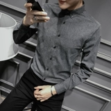 Осенний лонгслив, трендовая рубашка, коллекция 2021, в корейском стиле