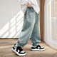 Children's clothing boys spring clothes pants 2025 new big children's spring and autumn casual jeans trousers spring trendy and cool boys