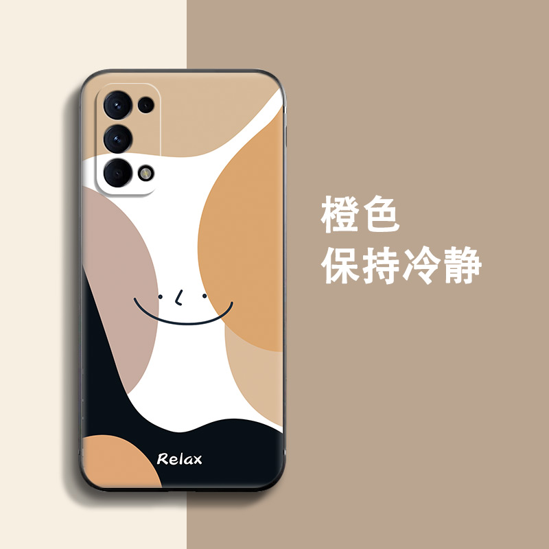 opporeno5手机壳reno5pro新款reno5pro+磨砂软壳reno5k保护套oppo防摔opporeon55G超薄外壳0pp0全包por男女十 - 图2