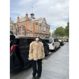Синлеи Лин Винтер Новый модный гардероб Экологически чистый пляж Черный коричневый двойной двойной