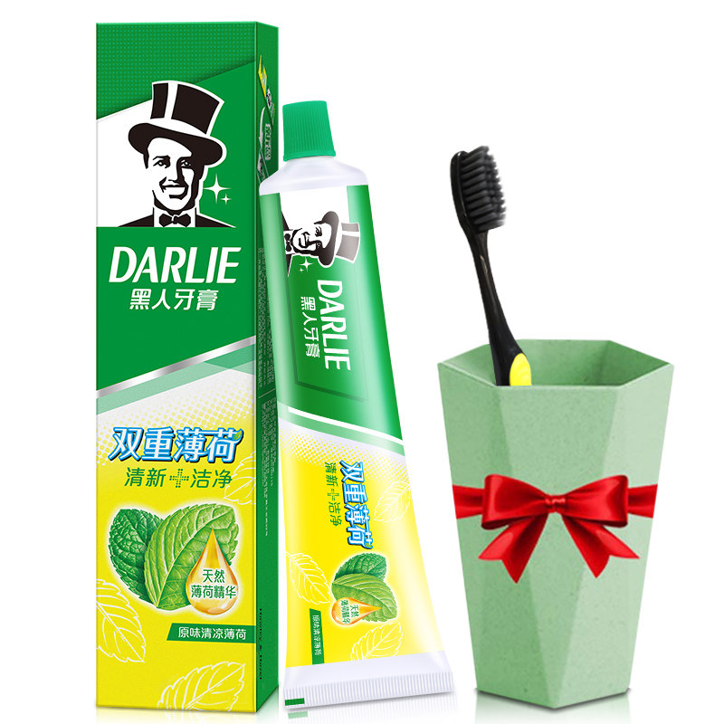 黑人牙膏双重薄荷原味清凉防蛀牙刷 金鼎汇丰居家日用牙膏