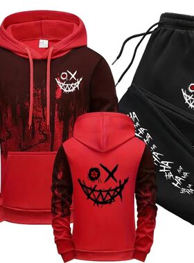 2025 Urban Fashion Hoodies Sportswear Men's Set Hooded Sweat