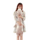 Doll cushion lumbar ຖອດອອກໄດ້ແລະຊັກໄດ້ຢູ່ເທິງຕຽງຍາວທີ່ມີໝອນ