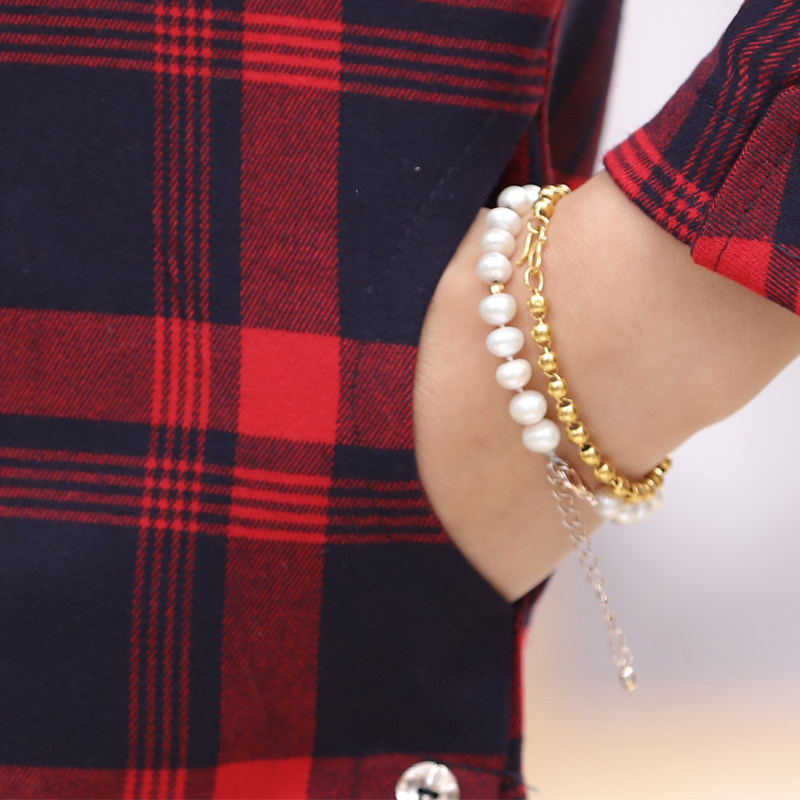 春秋新款套装中老年女装休闲棉衬衫 奥可蔓中老年女装