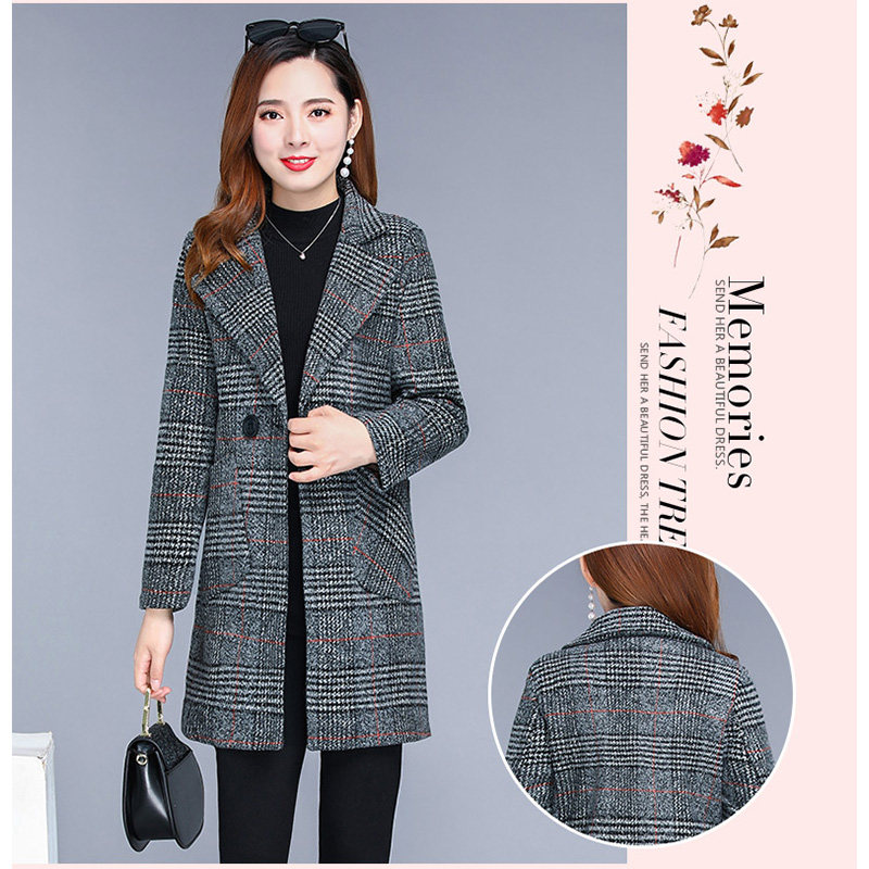 春秋季中老年女装中长款夹棉风衣 奥可蔓中老年女装