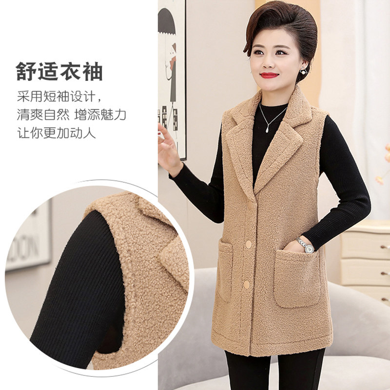 中年马夹春秋长款外套40岁50马褂 奥可蔓中老年女装