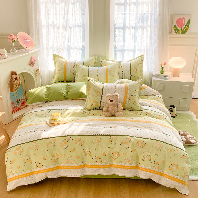 【开学季2】可爱风亲肤磨毛印花四件套学生加厚三件套